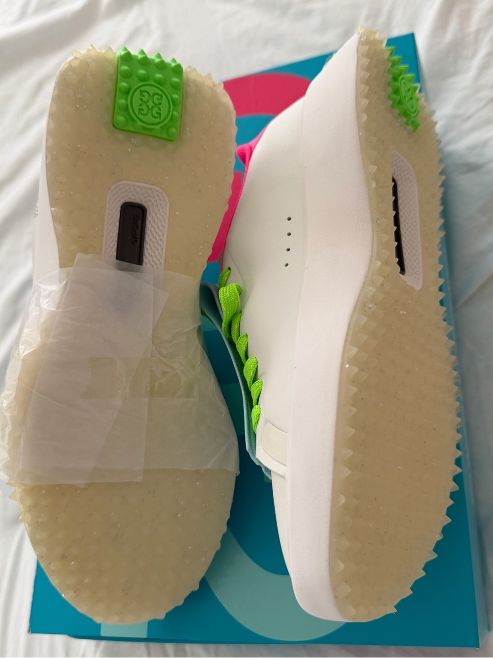 G/Fore G.112 Kiltie Womens Golf Shoes Size 6.5 Womens White Pink
Blue BRAND NEW - Picture 6 of 12